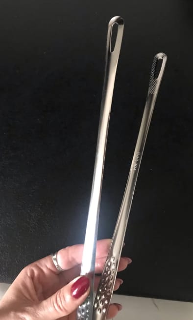 Customer photo review of Stainless Steel Kitchen Tongs