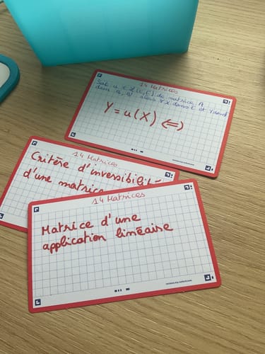 Avis photo d'un client sur Flashcards FLASH 2.0 OXFORD # 80 cartes 7,5 x 12,5 cm - petits carreaux
