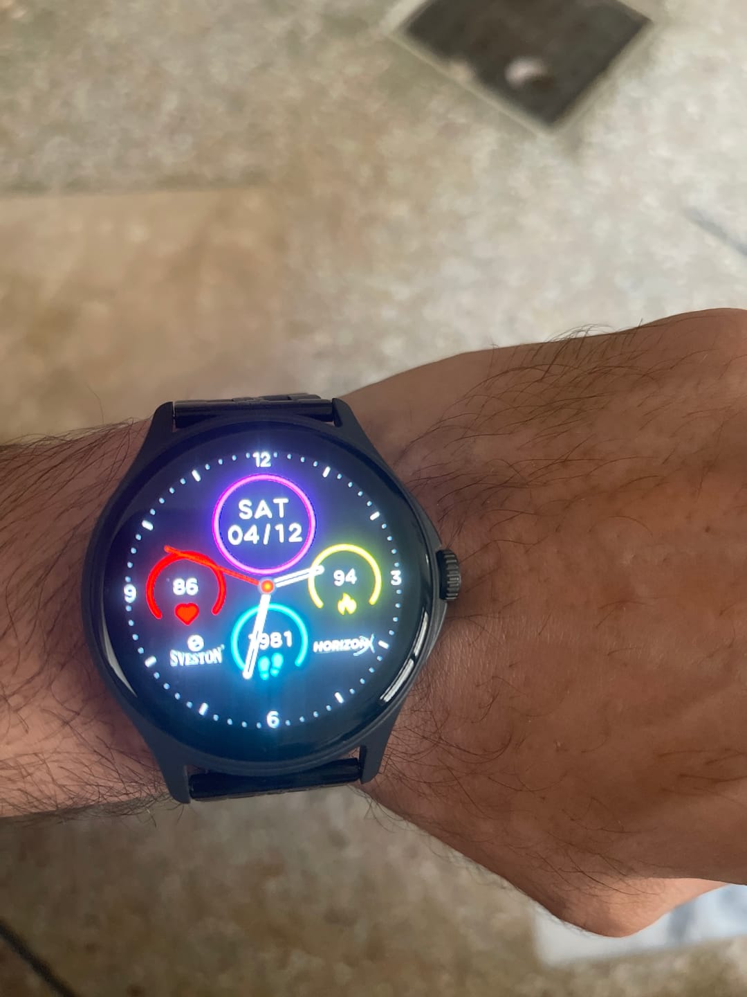 Customer photo review of HorizonX Chain Smartwatch + Silicon Strap