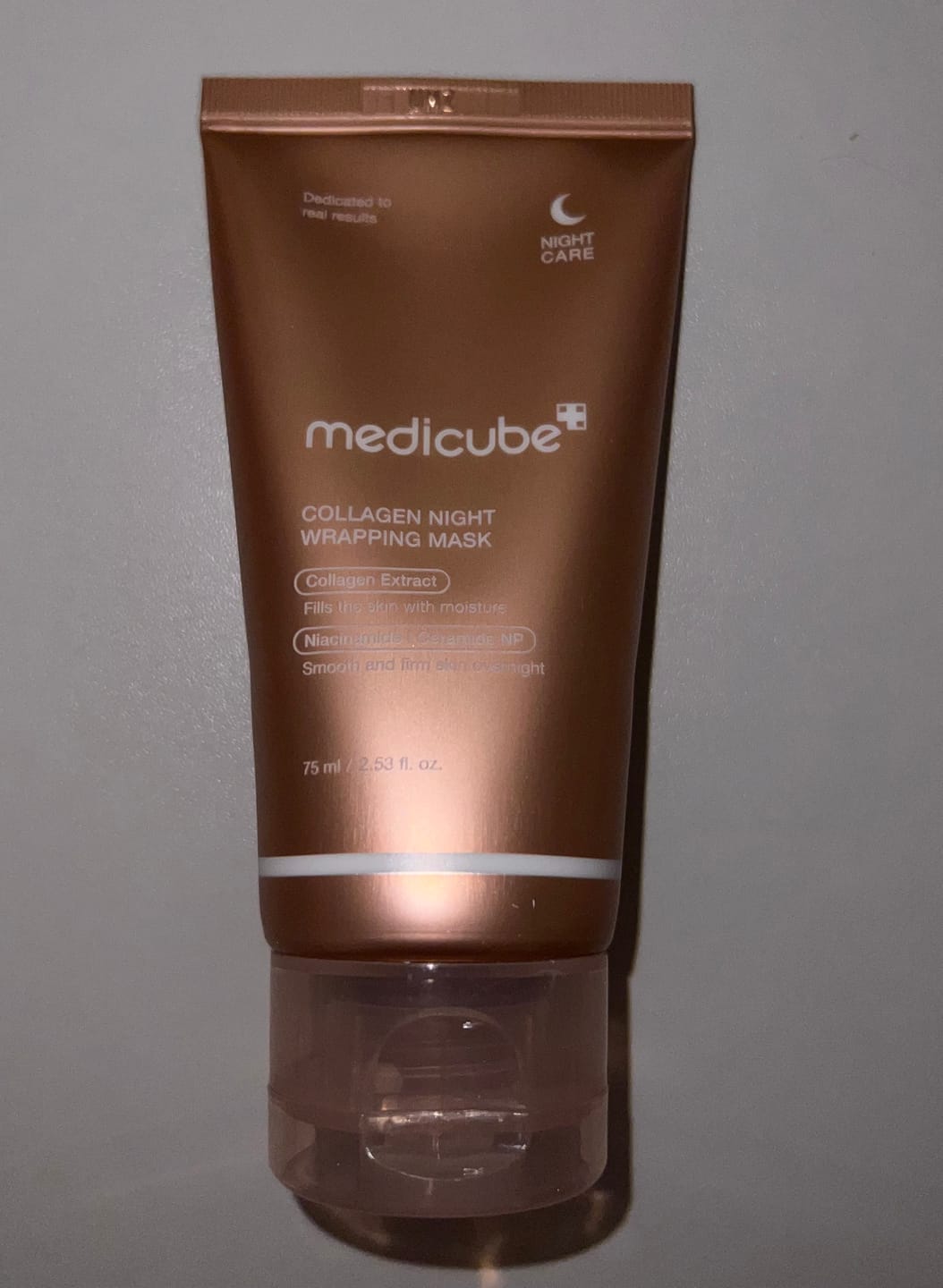 Customer photo review of Nostiprinoša nakts maska sejai Medicube Collagen Night Wrapping Mask