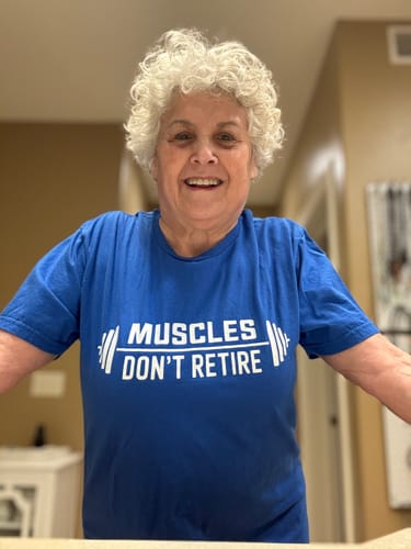Customer photo review of Don't Retire T-Shirt