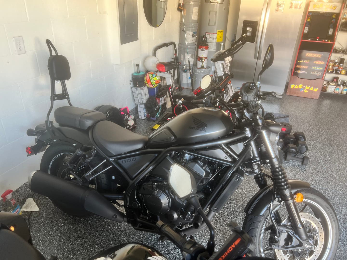 Customer photo review of Iron Born Blade 25" Sissy Bar with Foldable Luggage Rack for Honda Rebel 1100 CMX1100 Matte Black