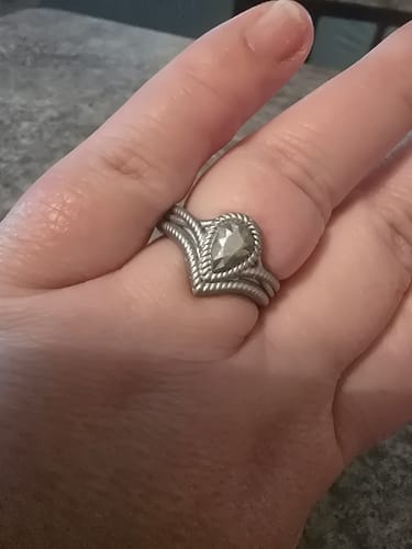 Customer photo review of Silicone Wedding Ring Set for Couples - Set #16