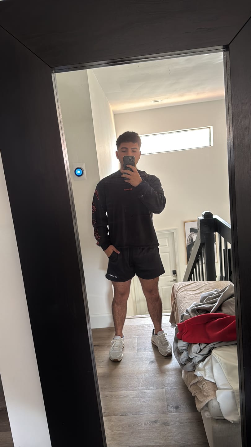 Customer photo review of 1111 -  Skulls & Roses Reversible Shorts