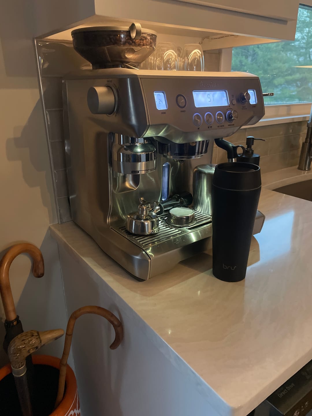 Customer photo review of bru Ceramic Travel Mug
