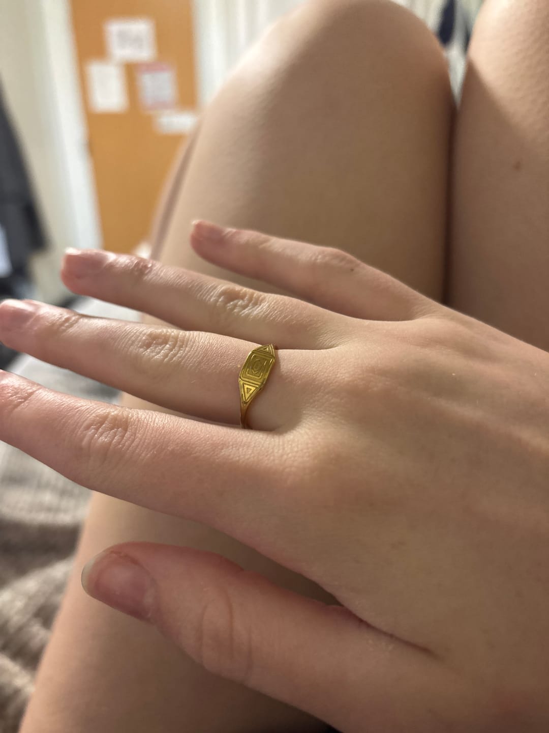 Customer photo review of Gold Adaline Ring
