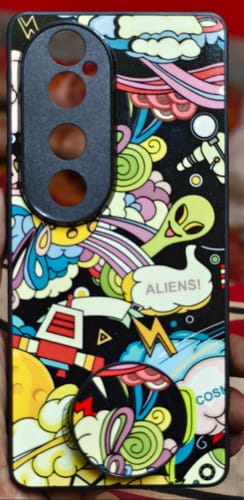 Customer photo review of Space Glossy Metal Case Cover For Vivo