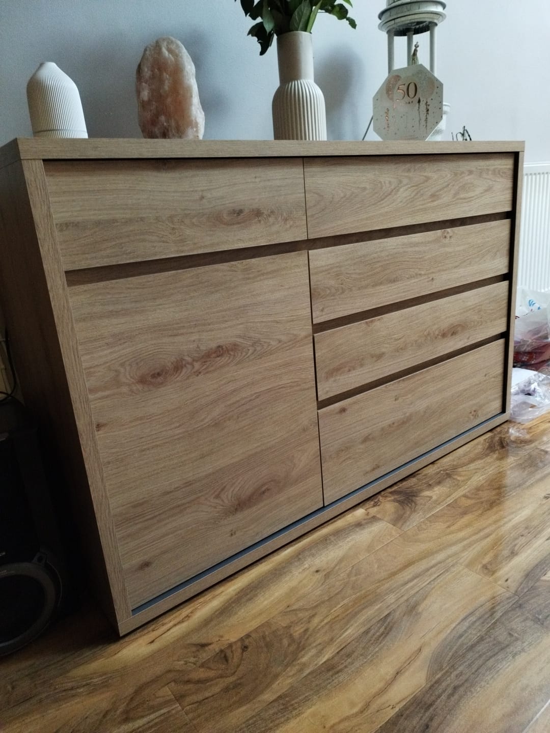 Customer photo review of Shetland 1 Door 5 Drawer Cupboard