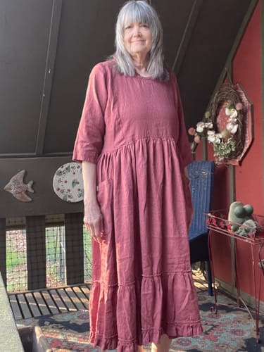 Customer photo review of Ruth Dress, Linen