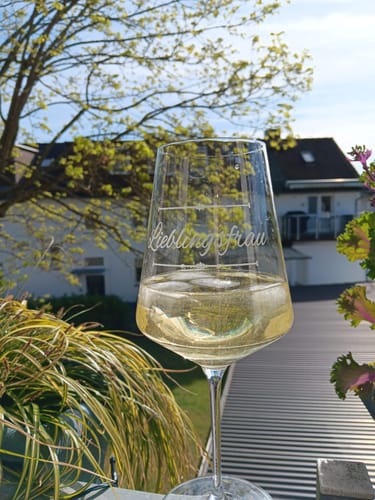 Kundenbewertung mit Foto zu Leonardo Puccini Weingläser 750 ml im Elegante Verzierung Design mit Namen