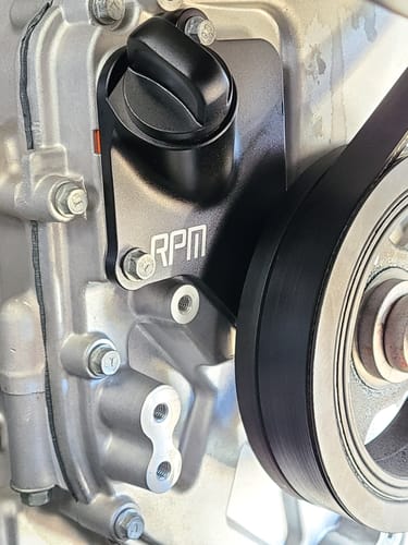 Customer photo review of RPM Polaris RZR Pro R Oil Filler Adapter Plate / Turbo Return