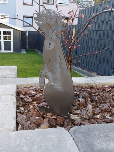 Customer photo review of Gartenstecker Erdmännchen