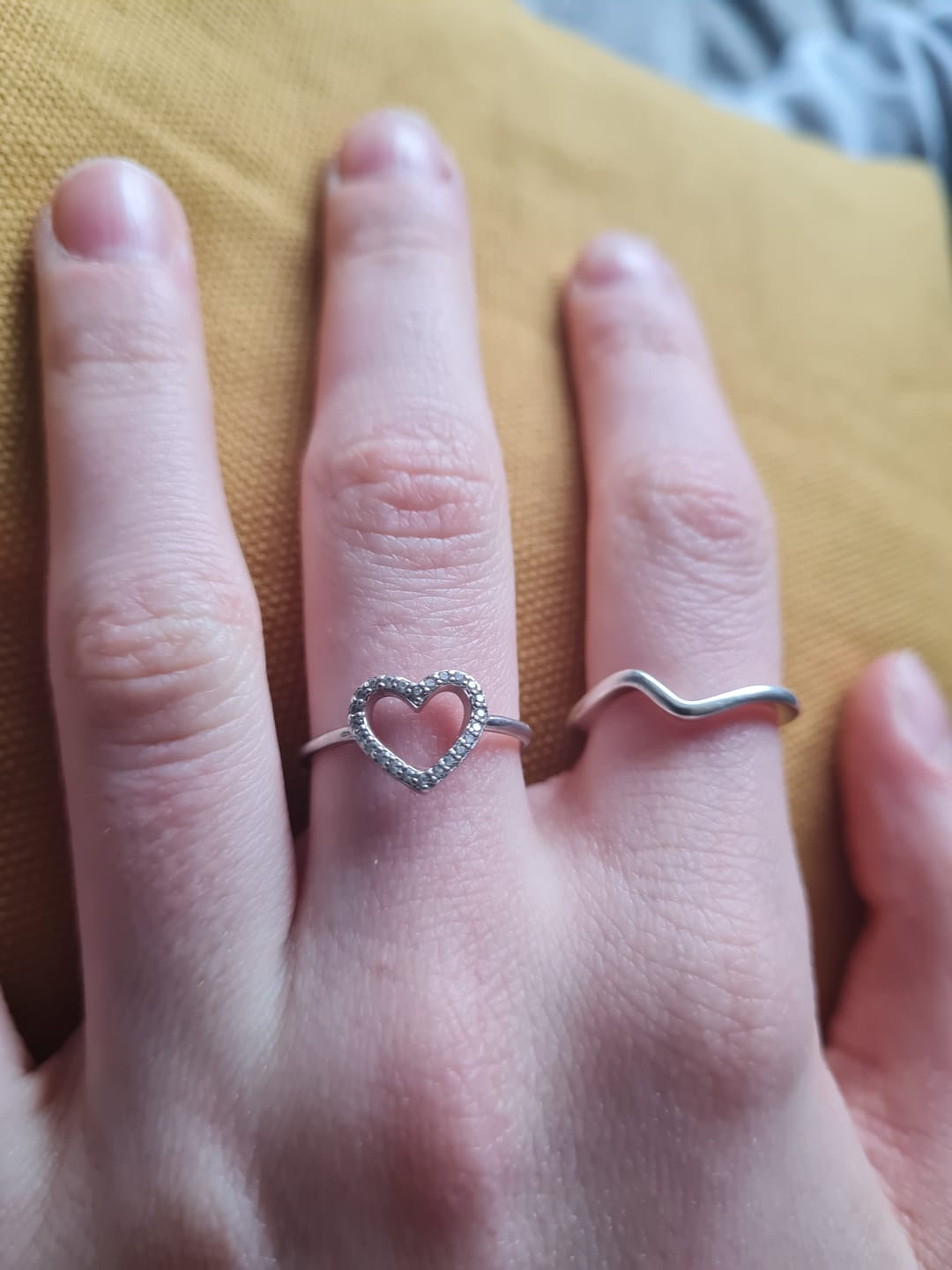 Customer photo review of Alma Ring in Silver