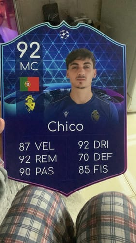 Customer photo review of Imprimir Carta Futebol FC Personalizada