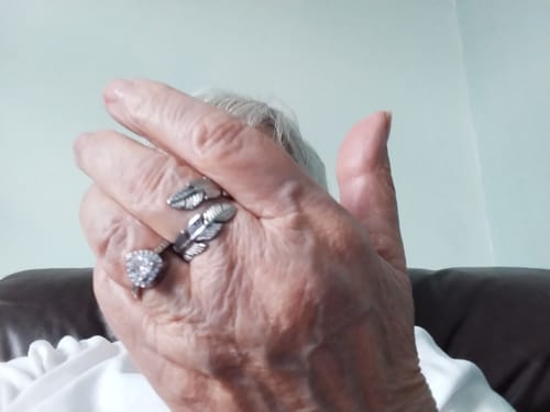 Customer photo review of Forever In My Heart Urn Ring