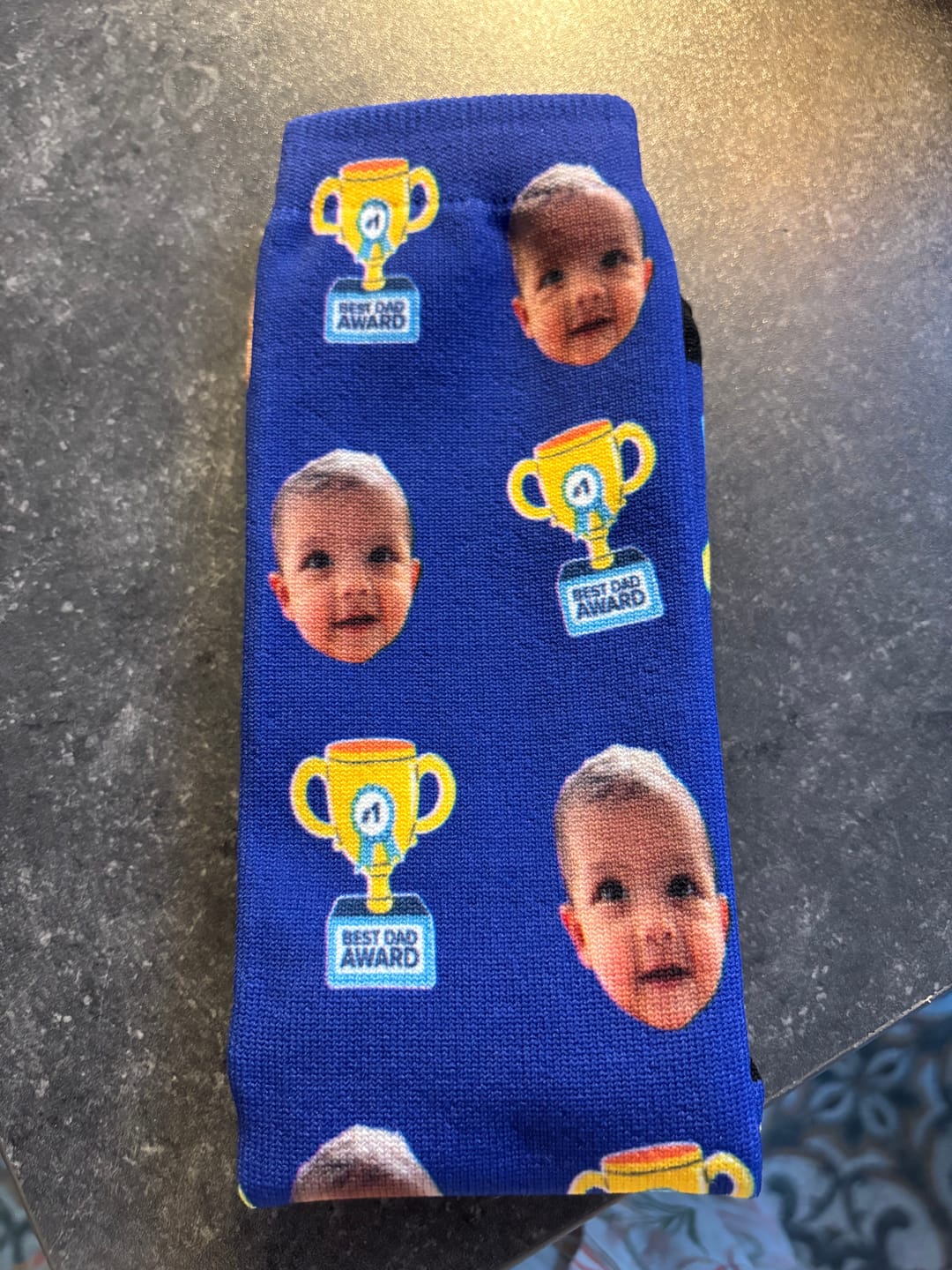 Customer photo review of FaceSock® | Custom Best Dad Sokken Met Foto