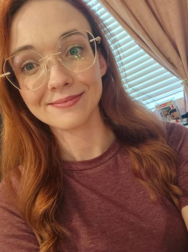 Customer photo review of Aria Eyeglasses