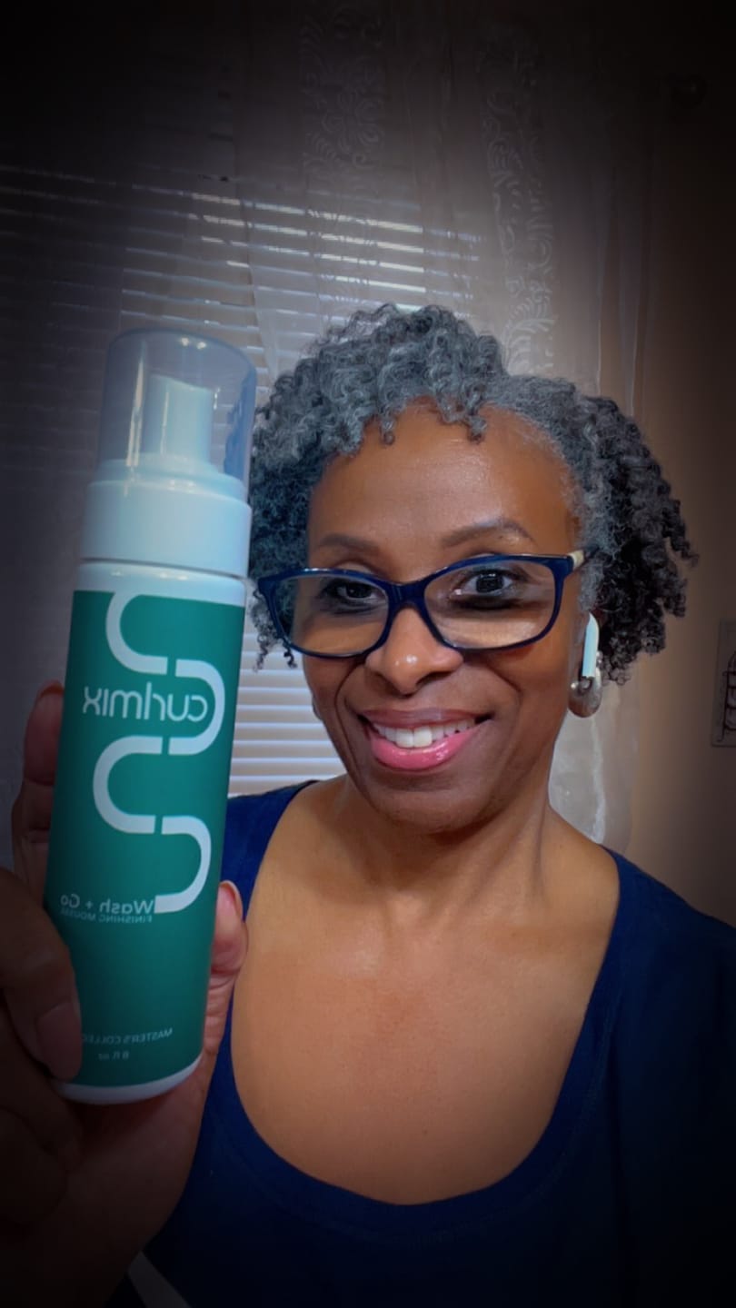 Customer photo review of Wash and Go Finishing Mousse for Curly Hair | Master's Collection