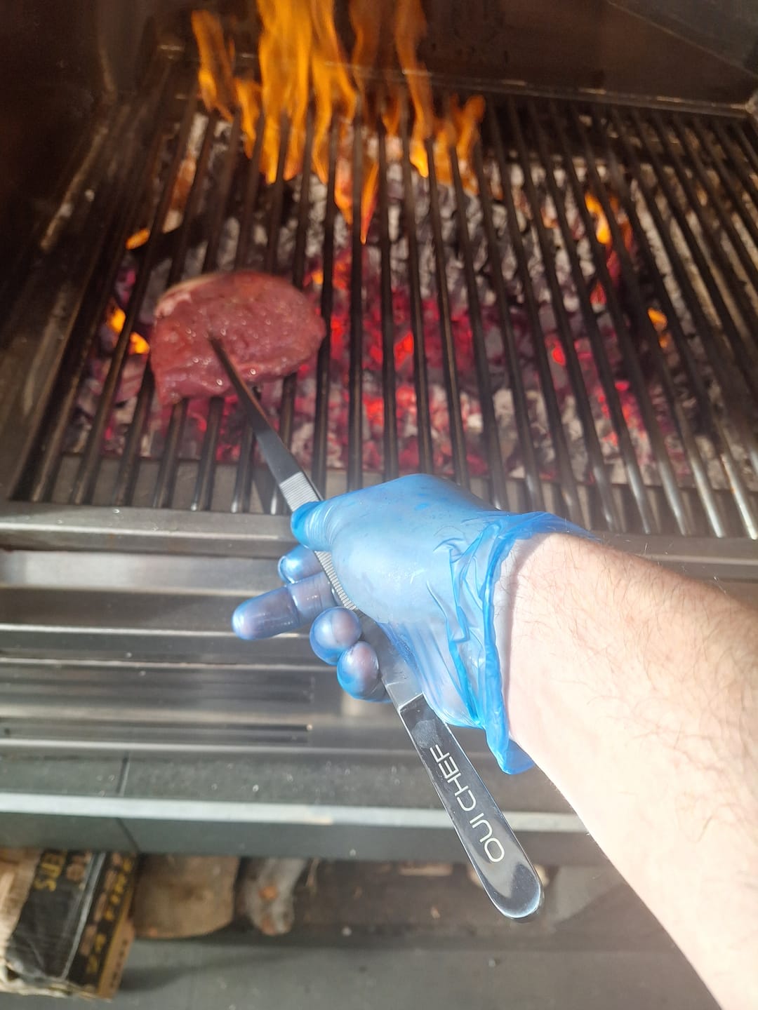 Customer photo review of XL High Precision BBQ tongs