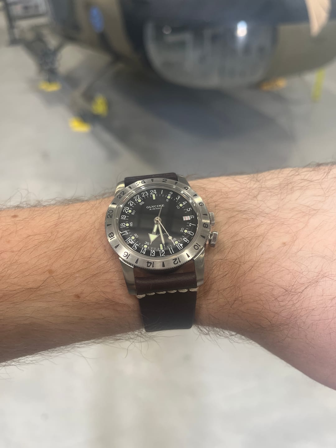 Customer photo review of Jedburgh 2.0 Leather Watch Strap