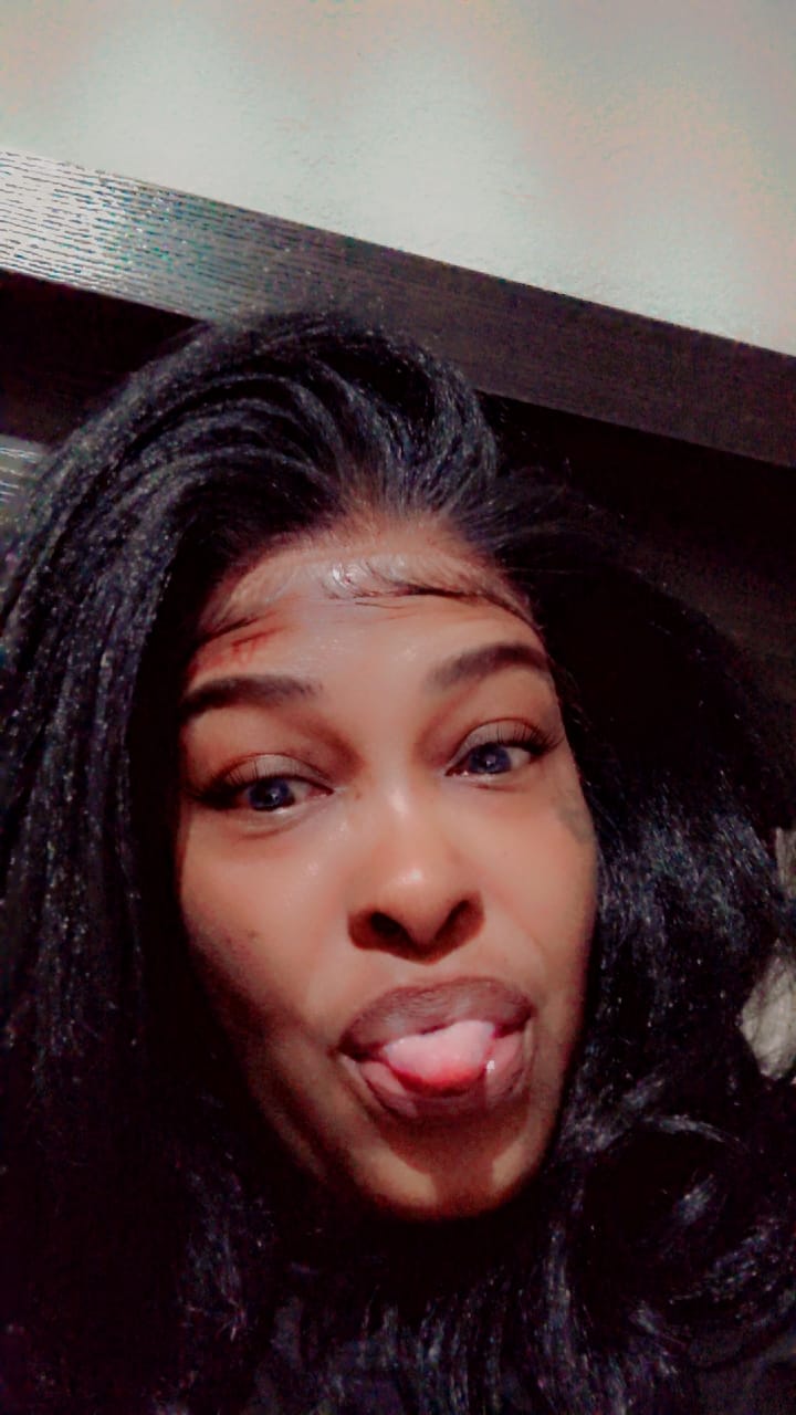 Customer photo review of Sensationnel Bare Lace Glueless 13x6 Lace Front Wig - 13x6 UNIT 14