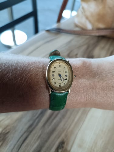 Customer photo review of Oval Bubble Diamond Watch (24mm x 30mm)