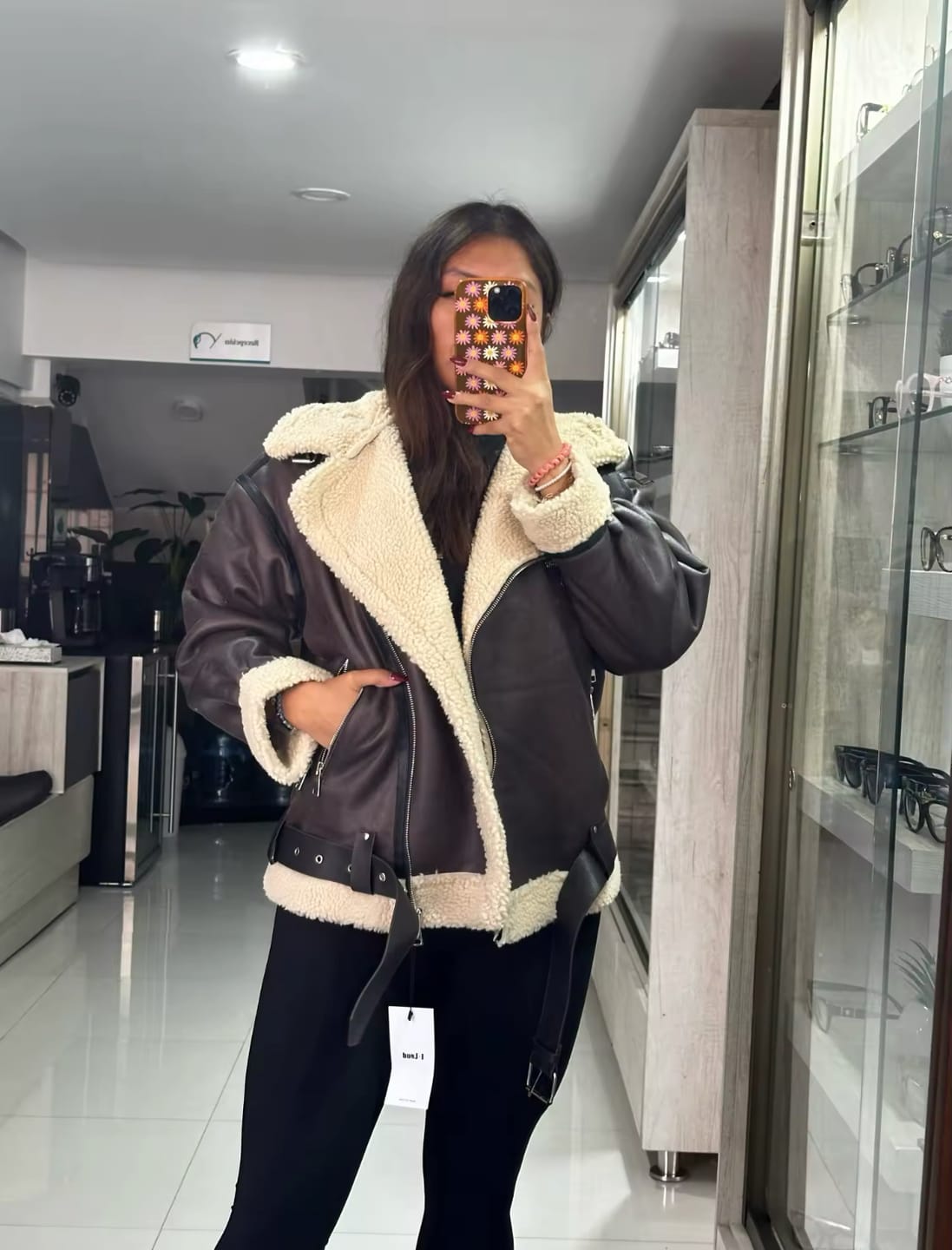 Customer photo review of Chaqueta Aviadora Abrigo Agustha