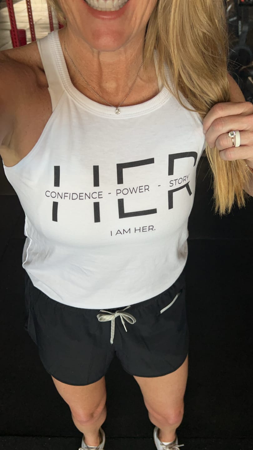 Customer photo review of Basic Rocker Tank Top