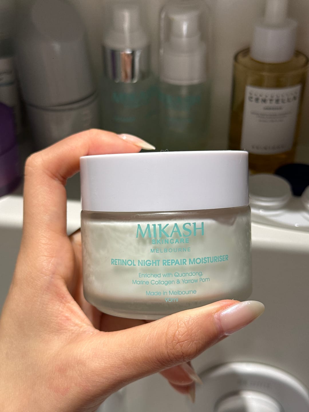 Customer photo review of Retinol Night Repair Moisturiser 90ml