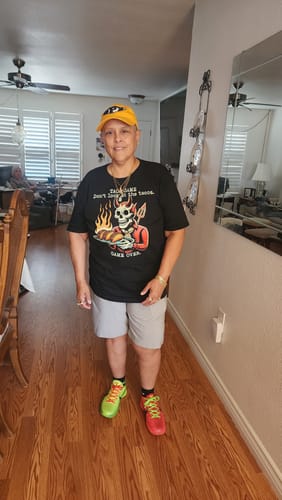 Customer photo review of Taco Game Over T-Shirt