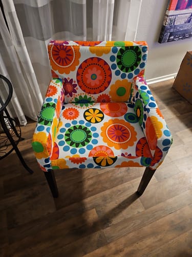 Customer photo review of Nils Chair Cover with Armrest