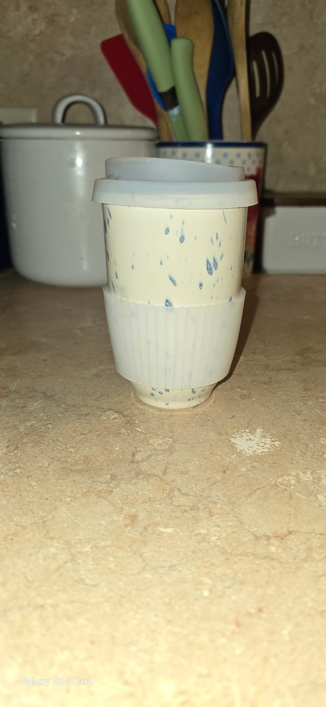 Customer photo review of Orchid Cup 12oz (Includes Lid & Band)