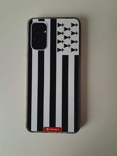 Customer photo review of Coque drapeau BRETON BRETAGNE personnalisable - TEAMCOQUES