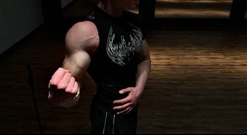Customer photo review of Void Tech™ Exo Skeleton Compression [VOID BLACK]