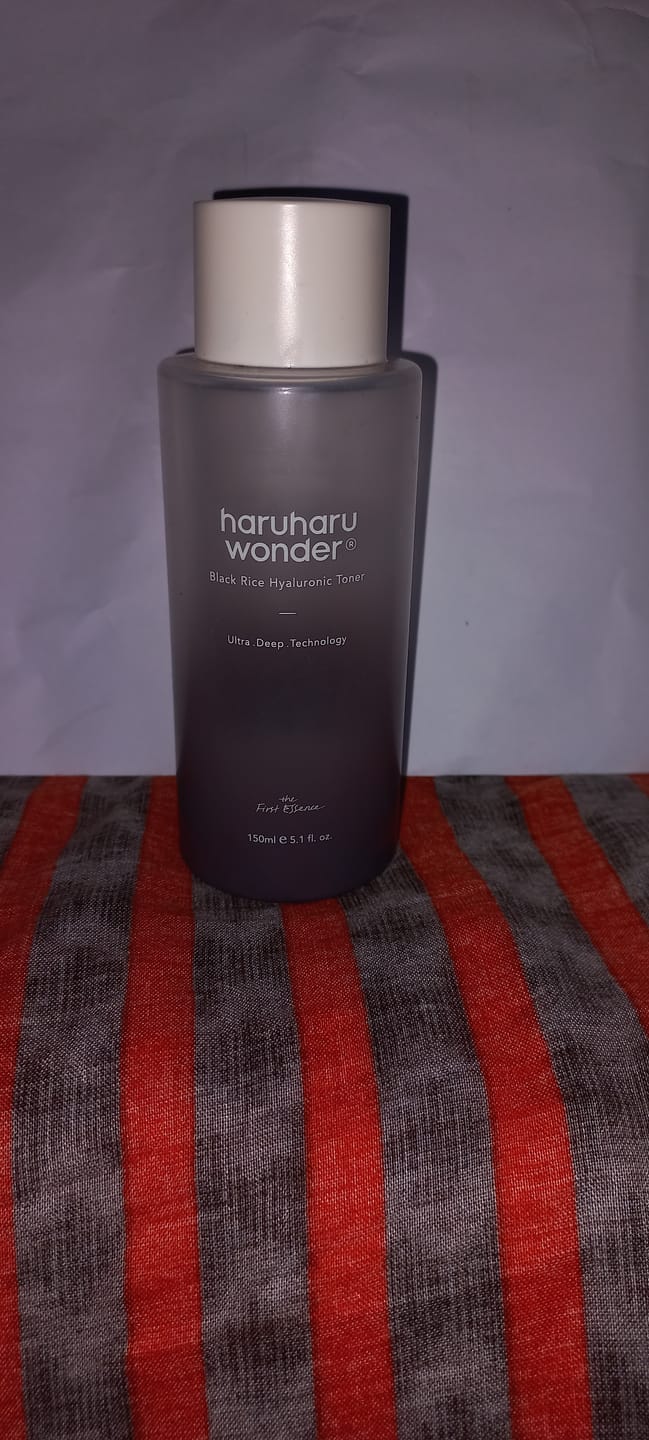 Customer photo review of BLACK RICE hyaluronic toner / free of alcohol & fragrance 300ml