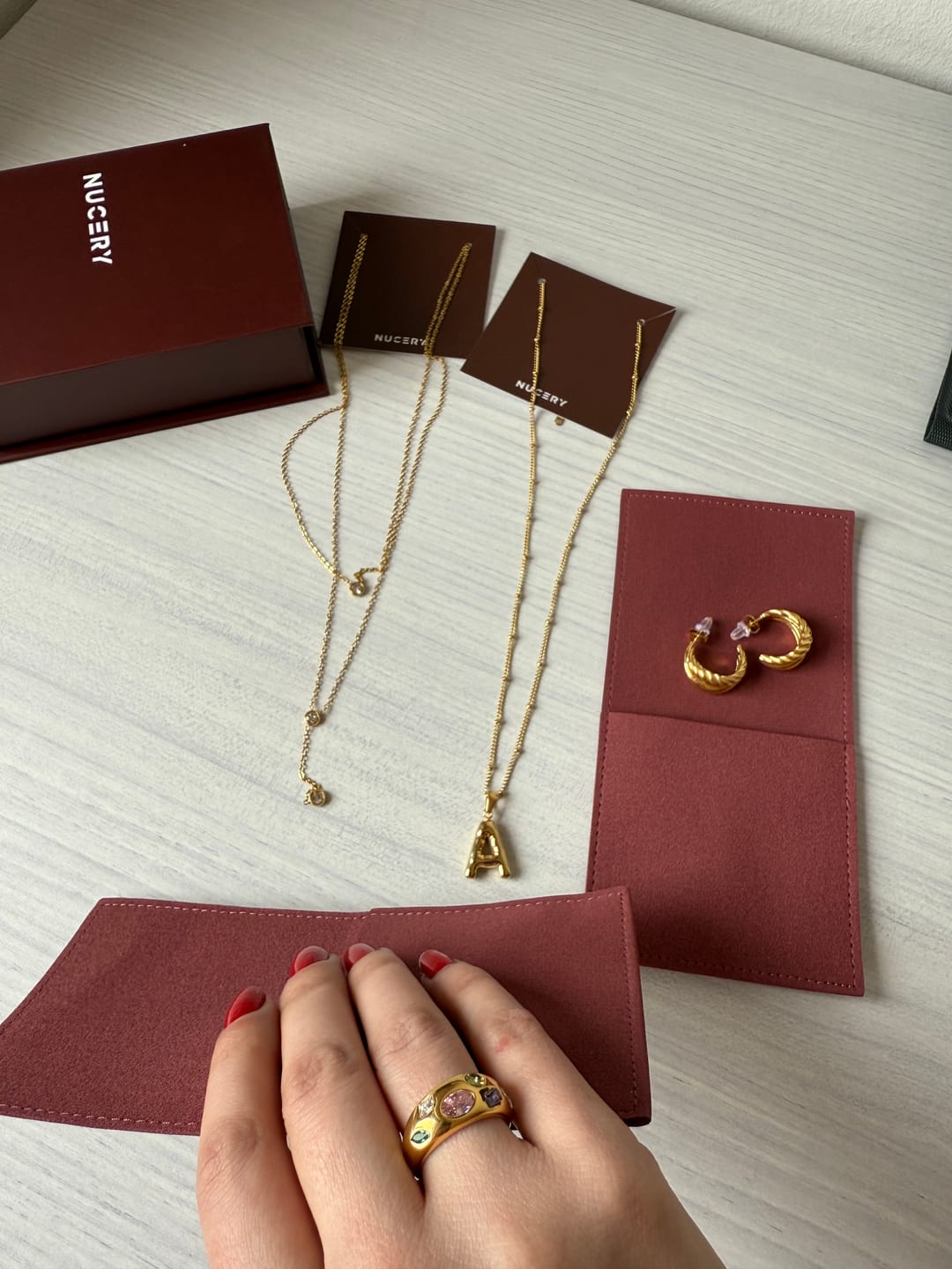 Customer photo review of Alphabet Necklace