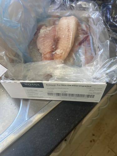 Customer photo review of 5KG Snapper Fillets (Skinned and Boned) Frozen