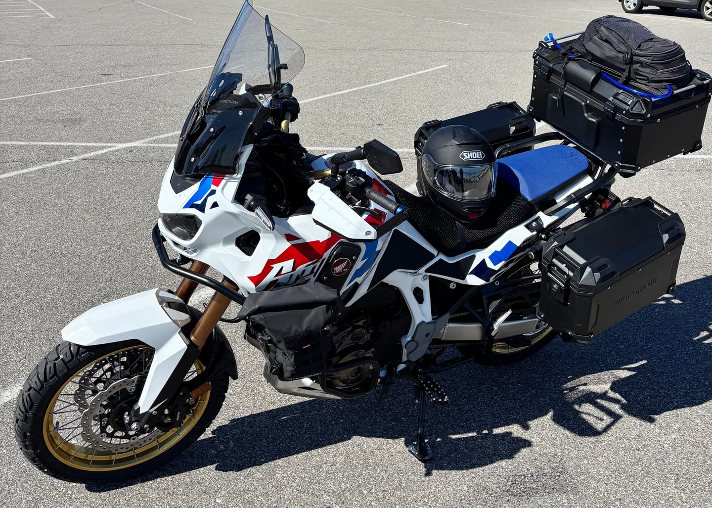Customer photo review of 45L - Apex XL Honda CRF1100L Africa Twin ADV Sports ES Aluminum Side Cases Silver