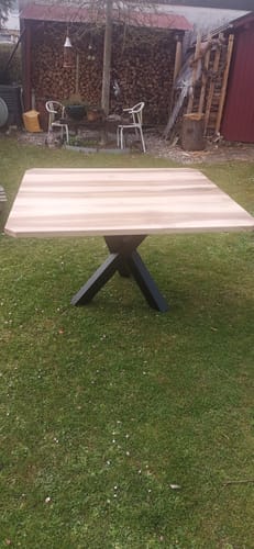 Customer photo review of Spider Mikado Dreibein Tischgestell 80x80mm - Industrial Design | Spinnenform