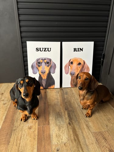 Customer photo review of Petcanva©オーダーメイド ペット似顔絵