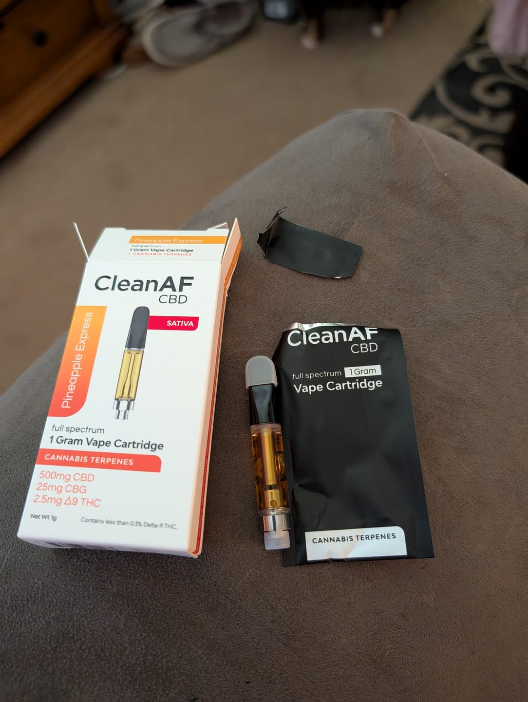 Customer photo review of Pineapple Express THC Vape Cartridge
