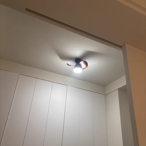 Customer photo review of WOW Small Flush Mount Ceiling Fan Lamp-wow5114