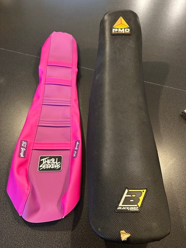Customer photo review of Custom Seat Cover: 2007 Suzuki RM85