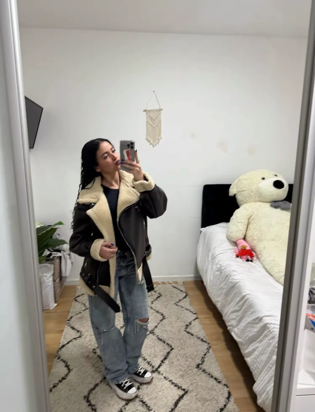 Customer photo review of Chaqueta Aviadora Abrigo Agustha