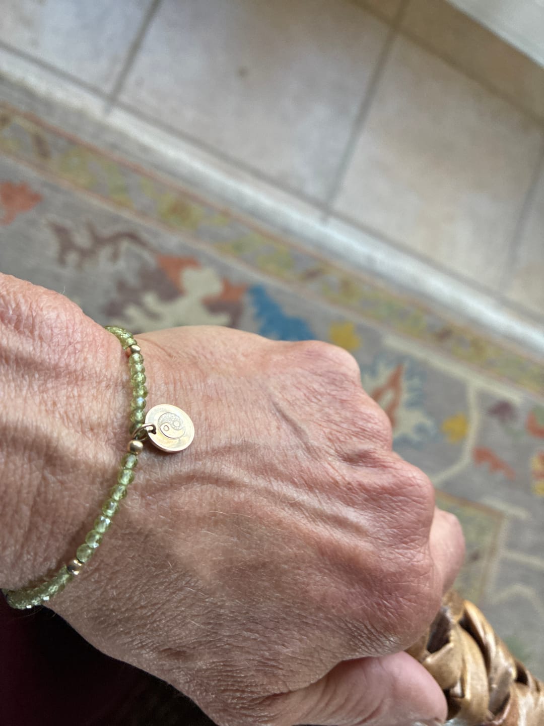 Customer photo review of Balance Intention Bracelet | Peridot