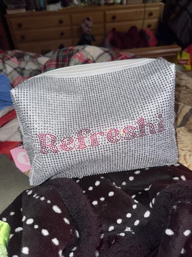 Customer photo review of Glitter XL Makeup Bag