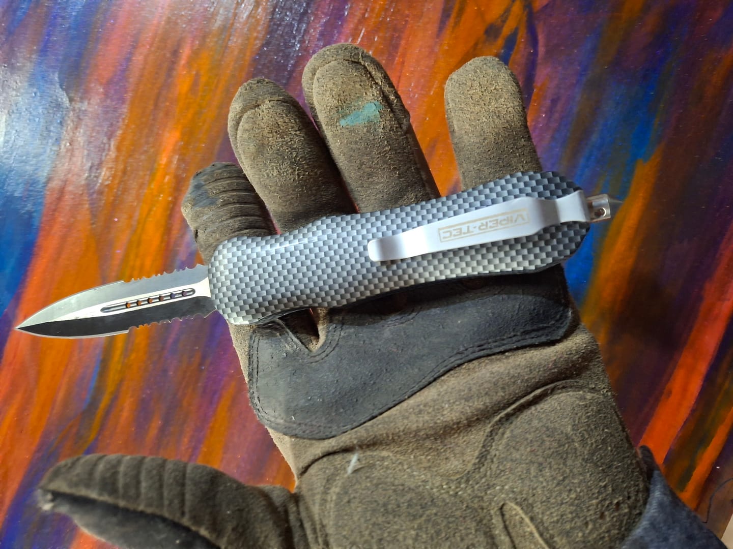 Customer photo review of Black Reaper OTF Knife