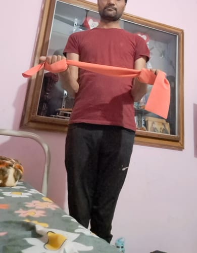 Customer photo review of Active Band (Latex Free) | Physical Resistance Band for Exercise, Workouts, Gym, Stretching, Yoga | Muscles & Joints Strengthener