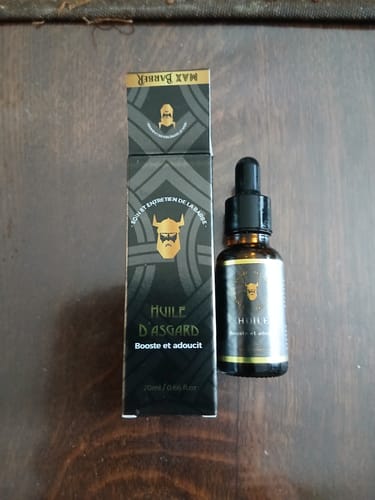 Customer photo review of Huile Soin barbe d'Asgard | Nutrition Intense et Brillance Naturelle