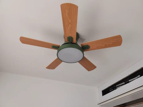 Customer photo review of WOW Low Profile Wood Ceiling Fan Lamp-wow5014